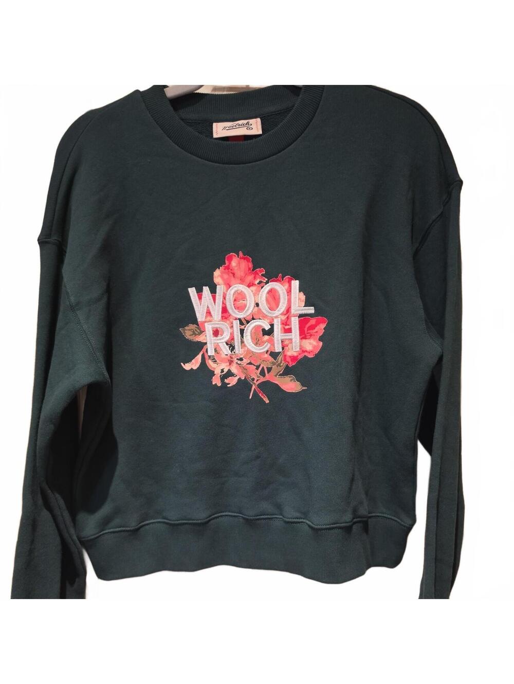 Woolrich x Target Floral Graphic Crewneck Sweatshirt Women’s Small Green NWOT